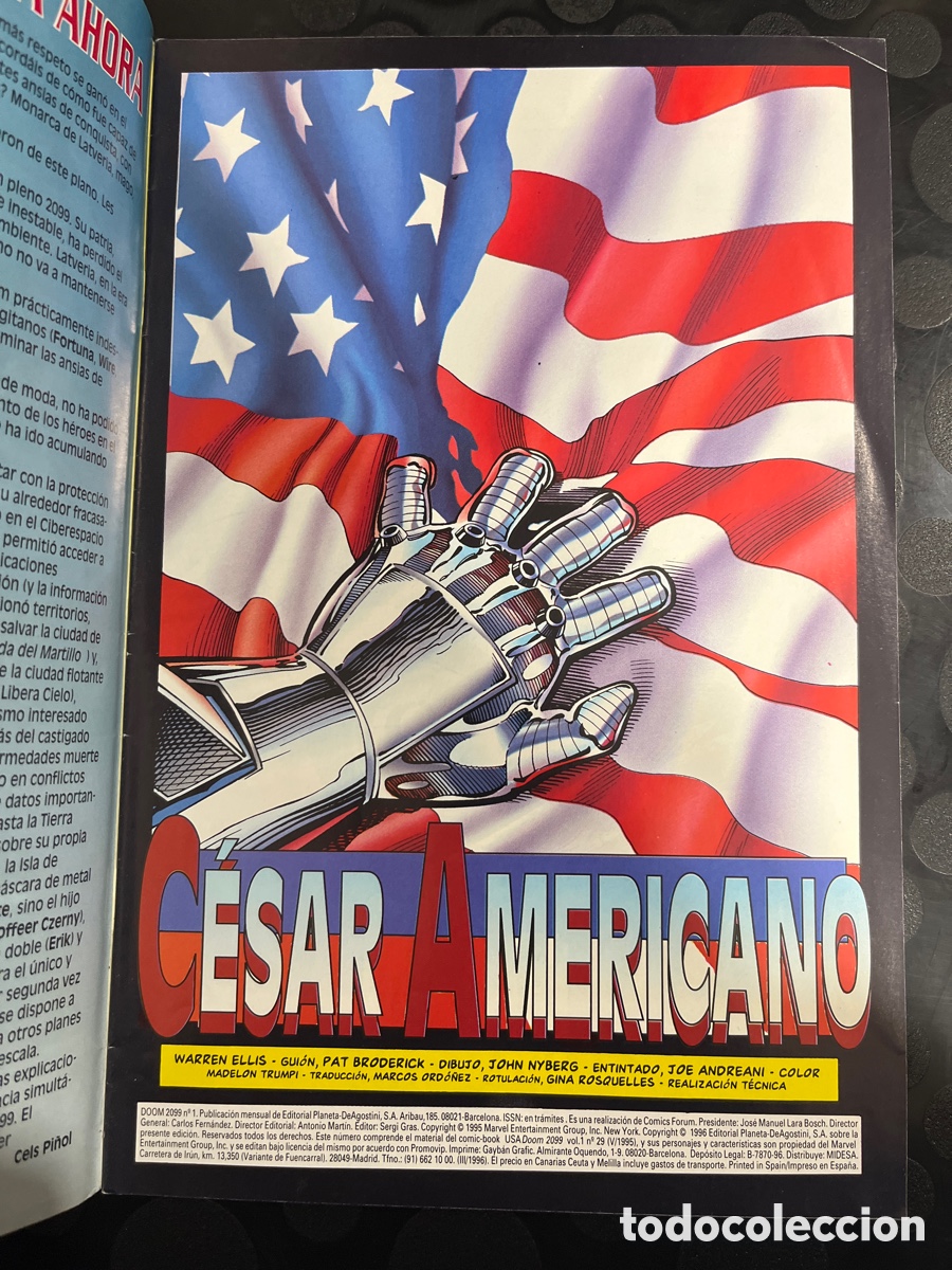 C&oacute;mics: DOOM 2099 A.D. N.1 C&Eacute;SAR AMERICANO AD ( 1996/1997 ) - Foto 3