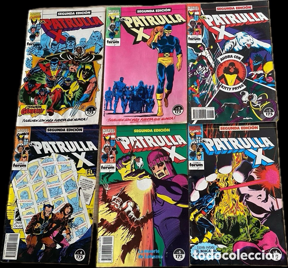 Comics: LA PATRULLA X VOL. 1 2&ordf; EDICI&Oacute;N FORUM 1992-1995 CASI COMPLETA 37/42 N&ordm; MUTANTES MARVEL