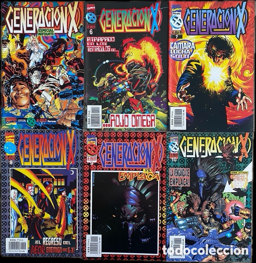 C&oacute;mics: Generaci&oacute;n X Vol 2 Forum lote 50 c&oacute;mics n&ordm;6-49 + 6 especiales Marvel mutantes