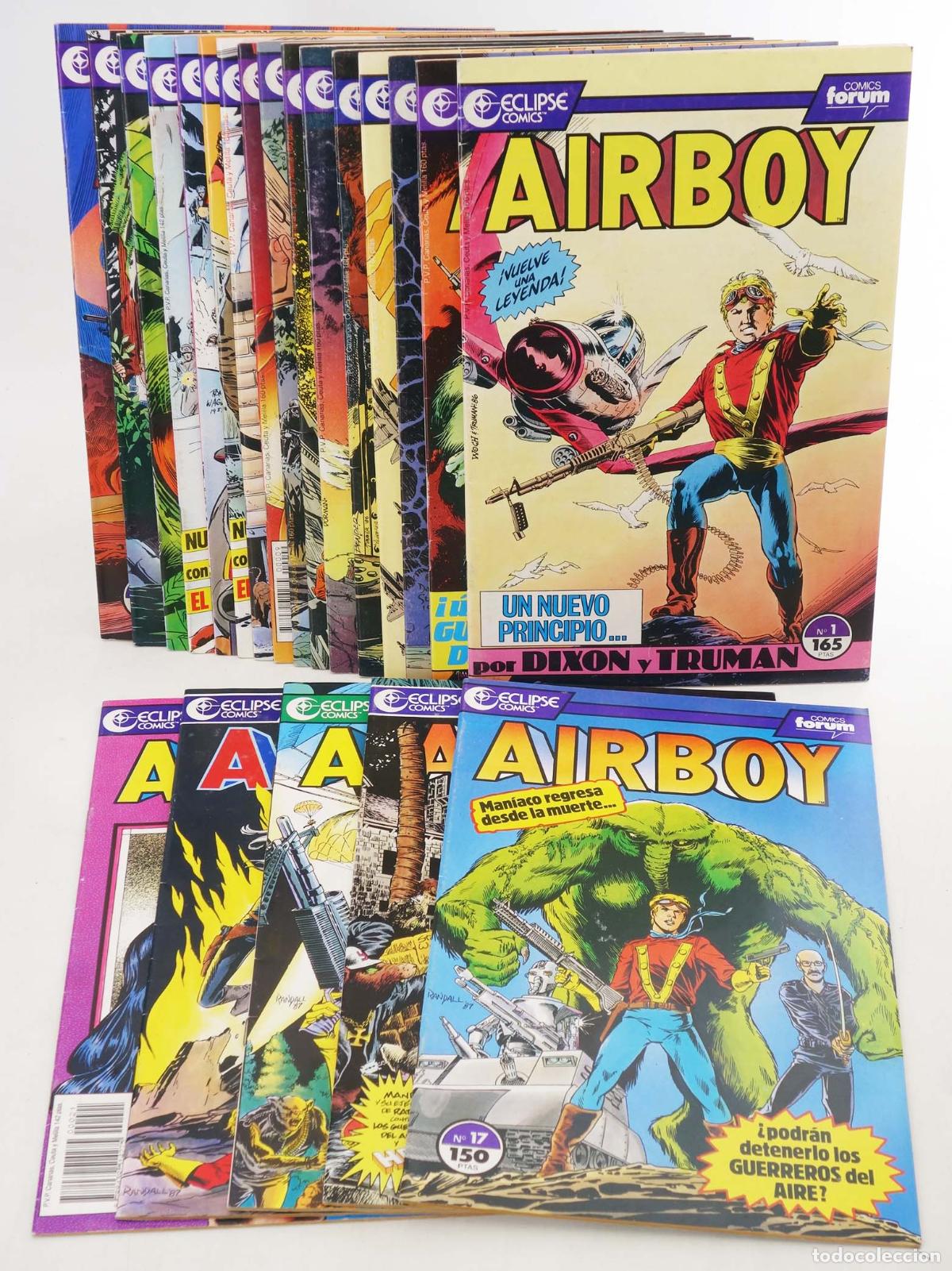 C&oacute;mics: ECLIPSE COMICS: AIRBOY 1 A 21. COMPLETA. Forum, 1990