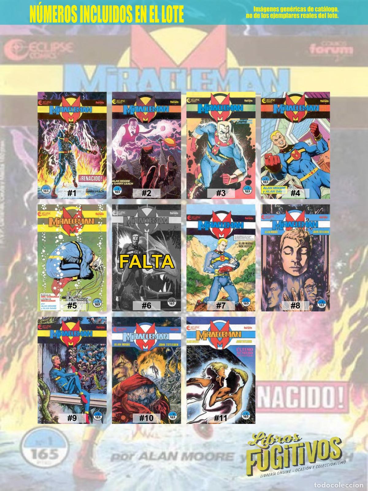 C&oacute;mics: ECLIPSE COMICS: MIRACLEMAN 1 A 11. FALTA 6 (Alan Moore) Forum, 1990 - Foto 3