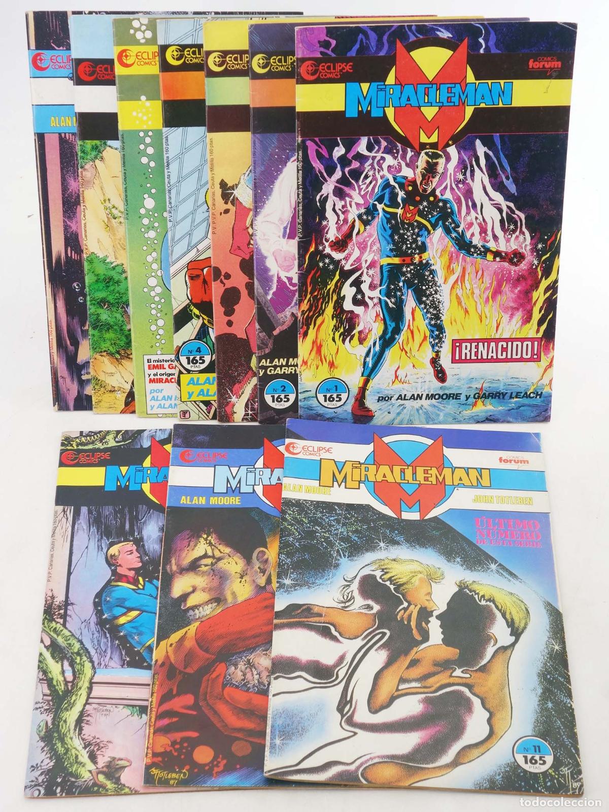C&oacute;mics: ECLIPSE COMICS: MIRACLEMAN 1 A 11. FALTA 6 (Alan Moore) Forum, 1990