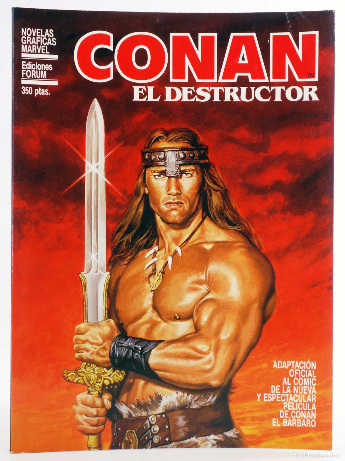 C&oacute;mics: NOVELAS GR&Aacute;FICAS MARVEL ESPECIAL 4. CONAN EL DESTRUCTOR (Michael Fleisher/John Buscema) Forum, 1984