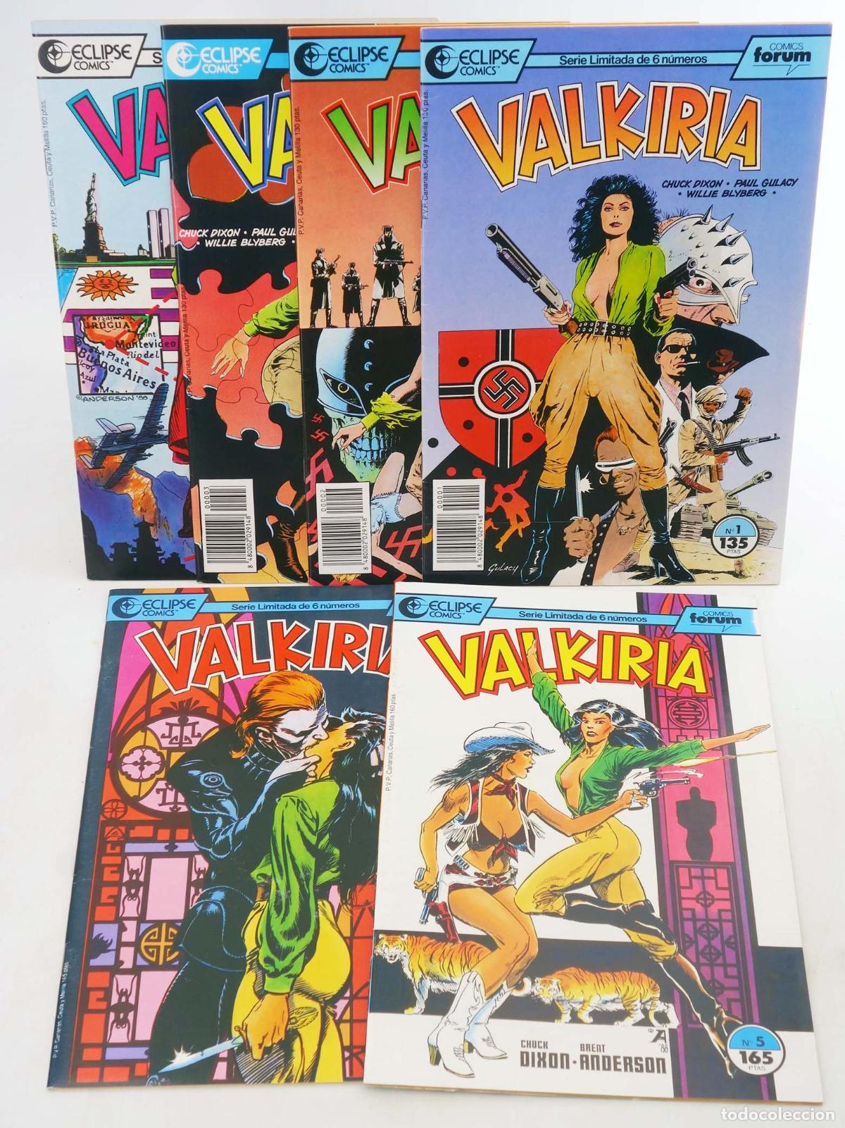 C&oacute;mics: ECLIPSE COMICS: VALKIRIA 1 A 6. COMPLETA. Forum, 1990