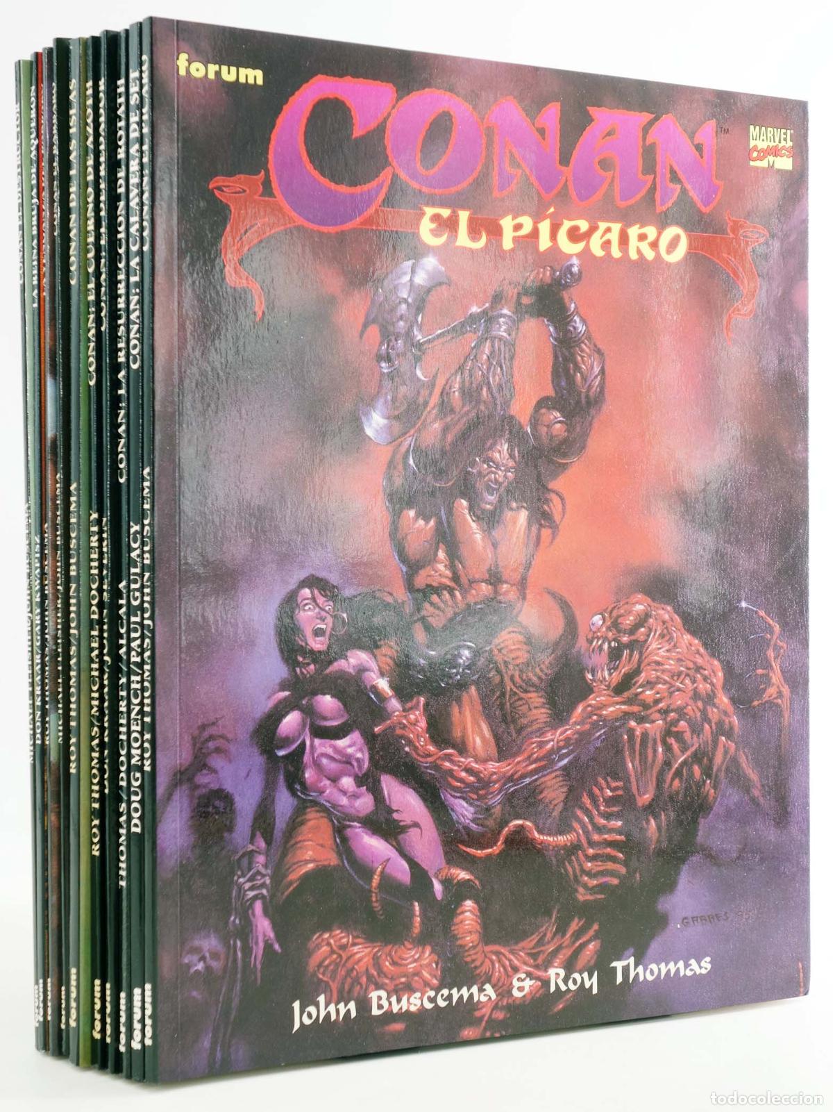 C&oacute;mics: NOVELAS GR&Aacute;FICAS CONAN COLOR 1 A 10. COMPLETA. Forum, 1995