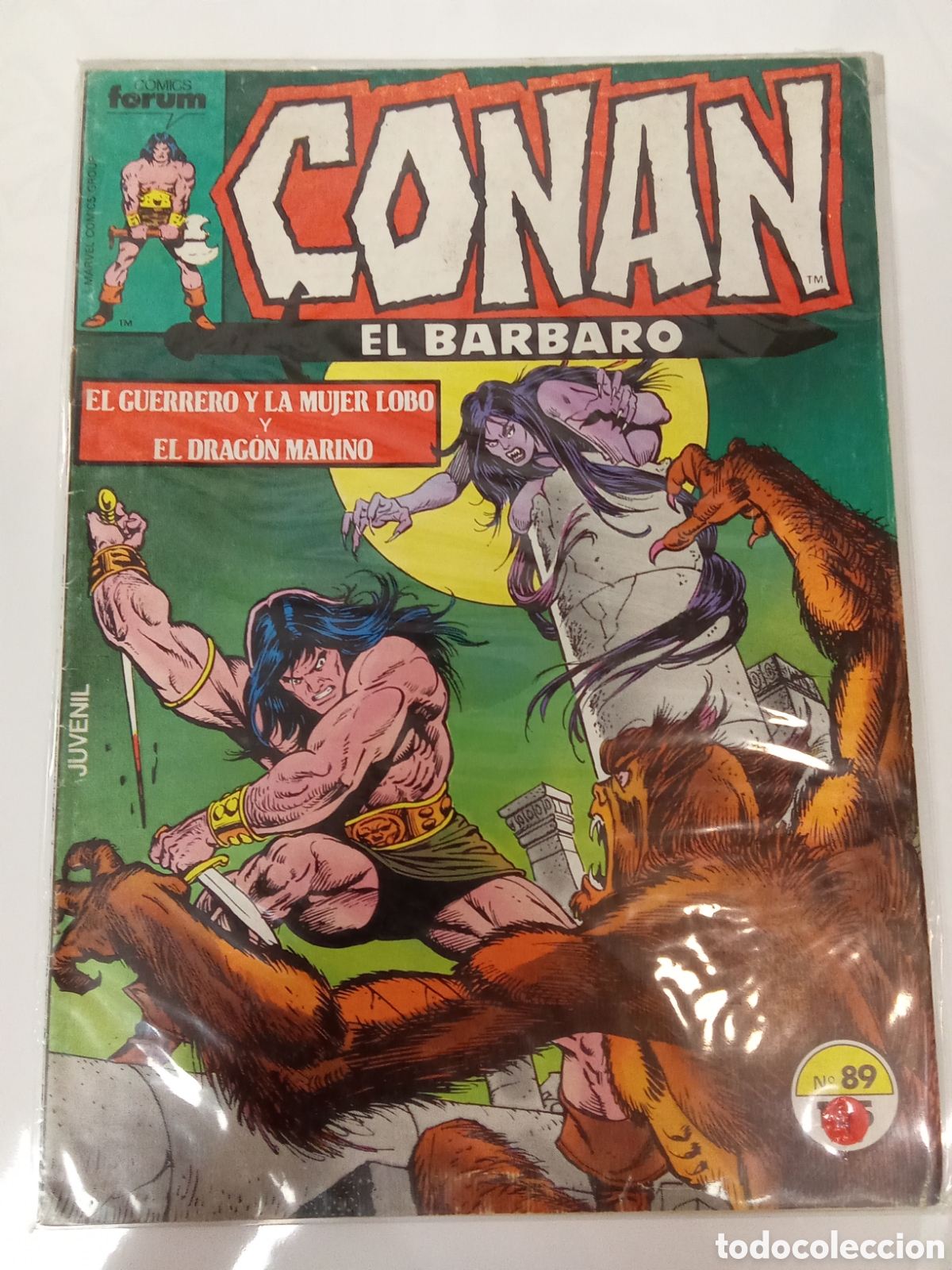 C&oacute;mics: CONAN EL B&Aacute;RBARO. EL GUERRERO Y LA MUERTE LOBO Y EL DRAG&Oacute;N MARINO N&ordm;89