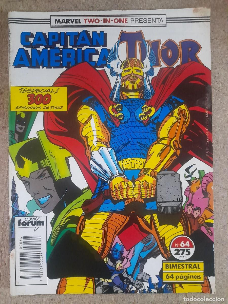 C&oacute;mics: Marvel Two In One.Capitan America/Thor 64.Marvel.Forum