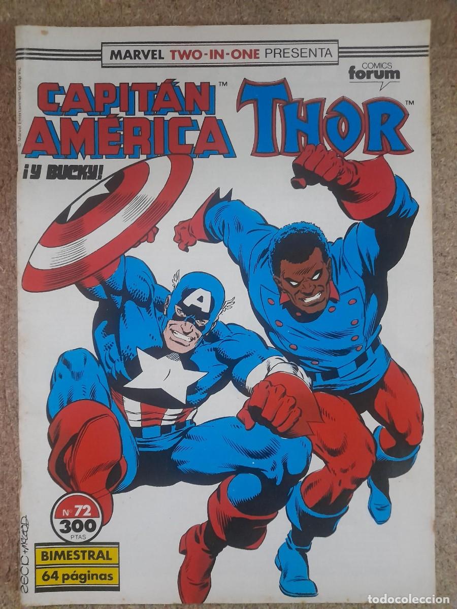 C&oacute;mics: Marvel Two In One.Capitan America/Thor 72.Marvel.Forum