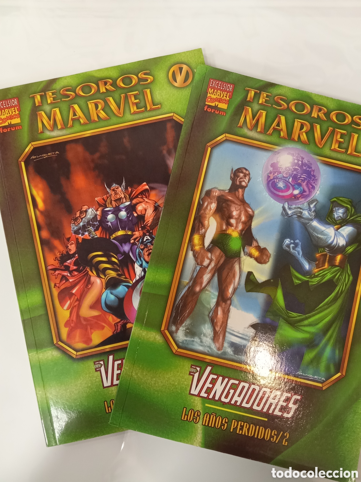 C&oacute;mics: TESOROS MARVEL. LOS VENGADORES: LOS A&Ntilde;OS PERDIDOS 1 Y 2 SERIE COMPLETA