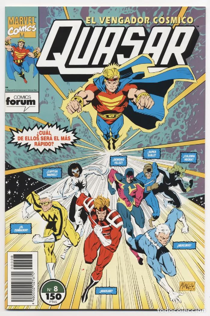 Comics: COMIC GRAPA QUASAR N&ordm; 8 EL VENGADOR COSMICO MARVEL COMICS FORUM DEAGOSTINI 1993 NUEVO