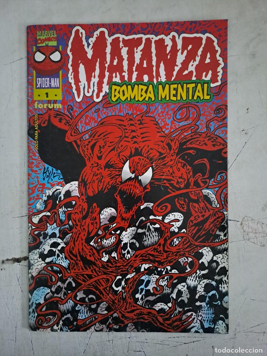 C&oacute;mics: Matanza 1, bomba mental, F&oacute;rum en muy buen estado