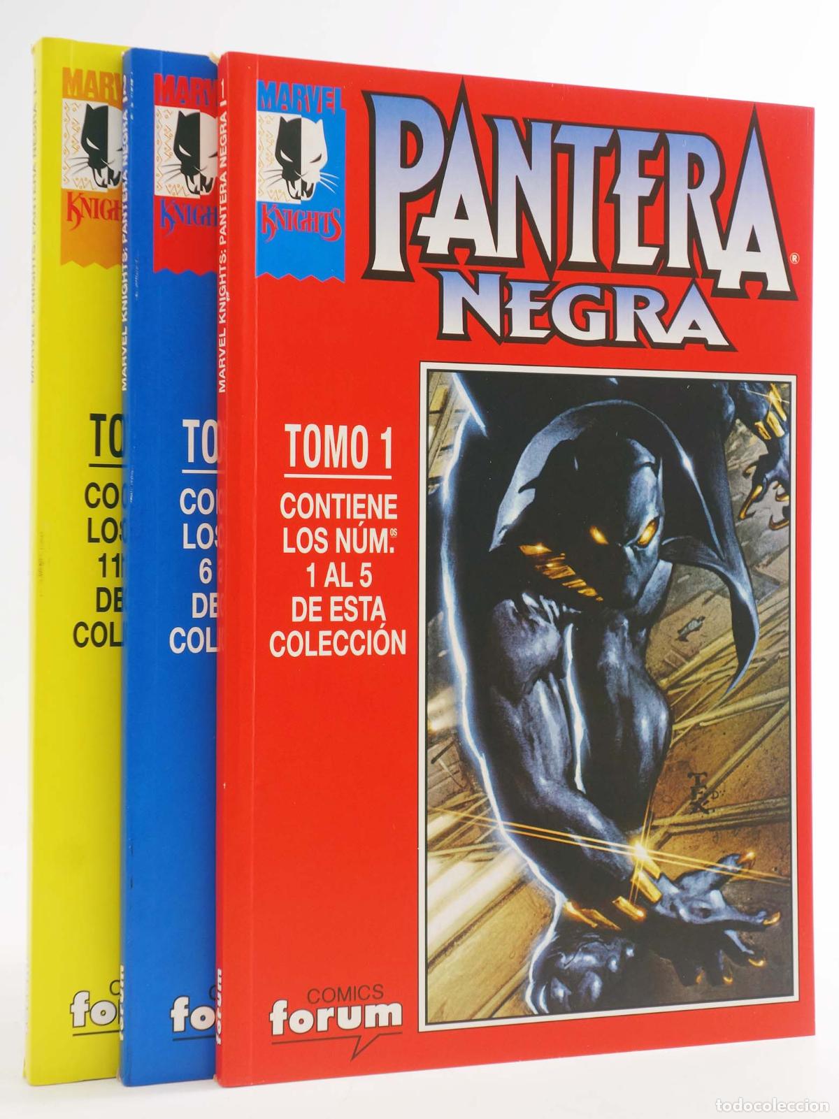 Comics: PANTERA NEGRA MARVEL KNIGHTS 1 A 16. COMPLETA EN 3 RETAPADOS. Forum, 1999