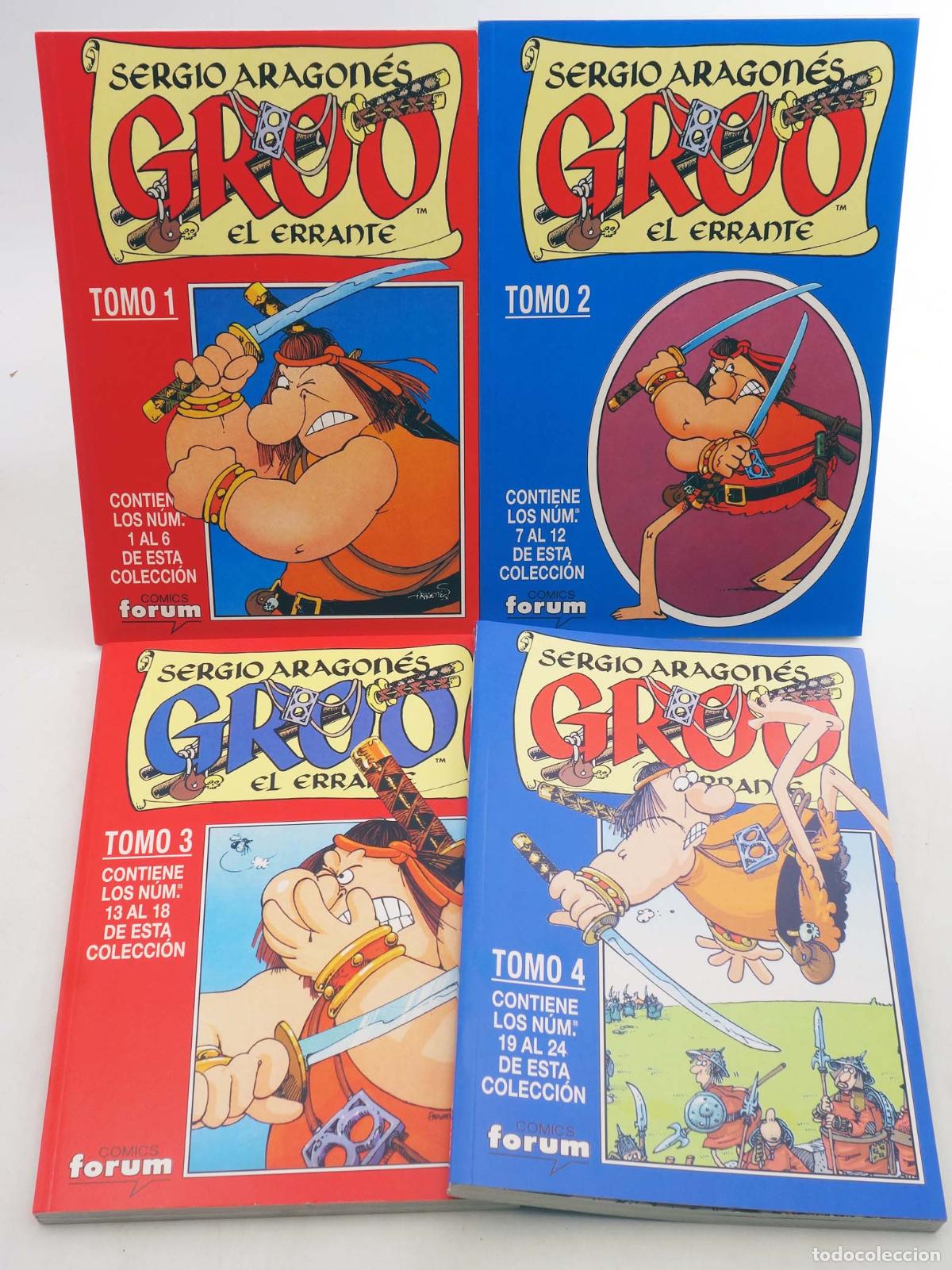C&oacute;mics: GROO EL ERRANTE 1 A 24. COMPLETA EN 4 RETAPADOS. Forum, 1999