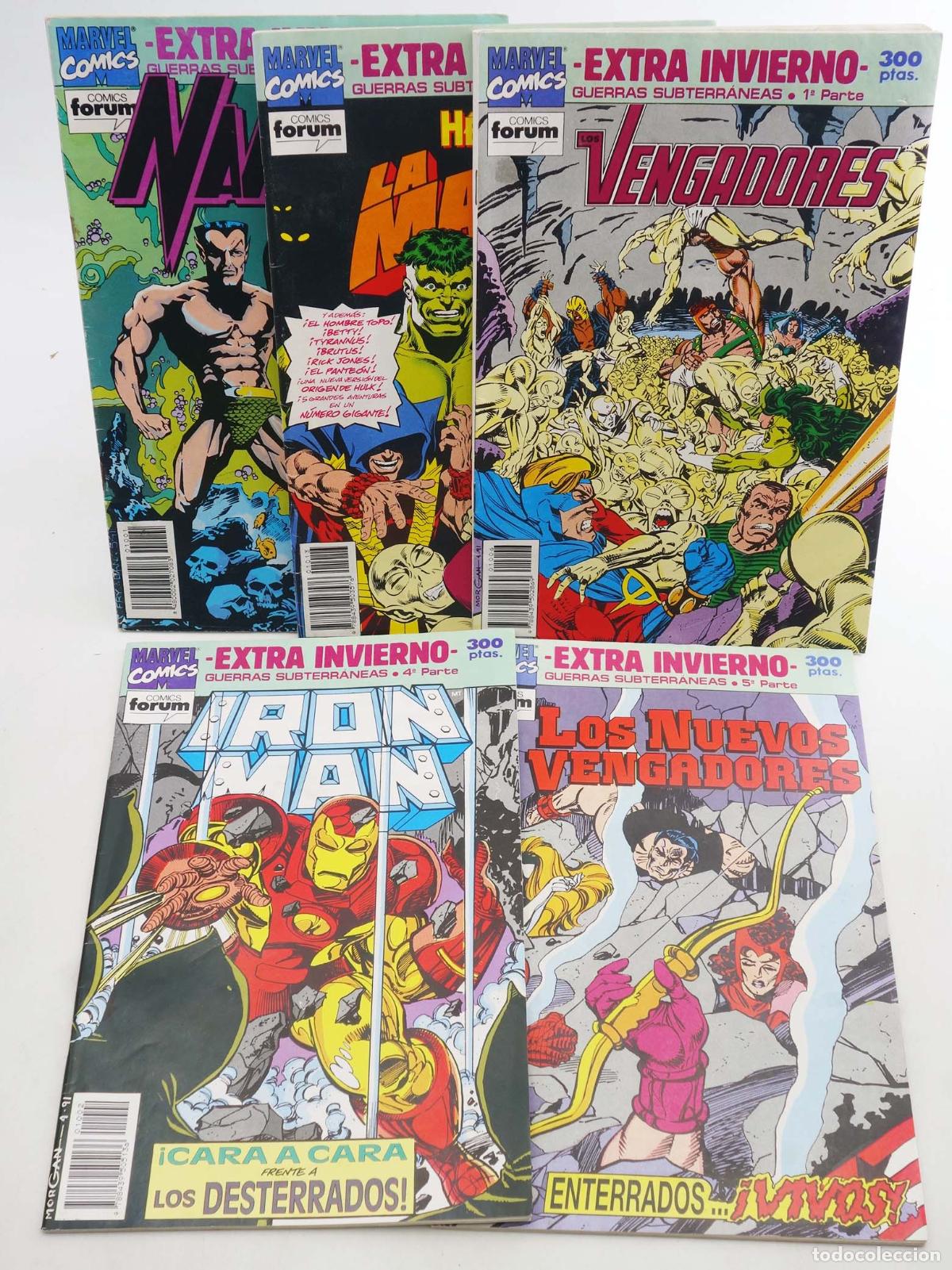 C&oacute;mics: EXTRA INVIERNO 1992: GUERRAS SUBTERR&Aacute;NEAS 1 A 5. COMPLETA (Vvaa) Forum, 1992