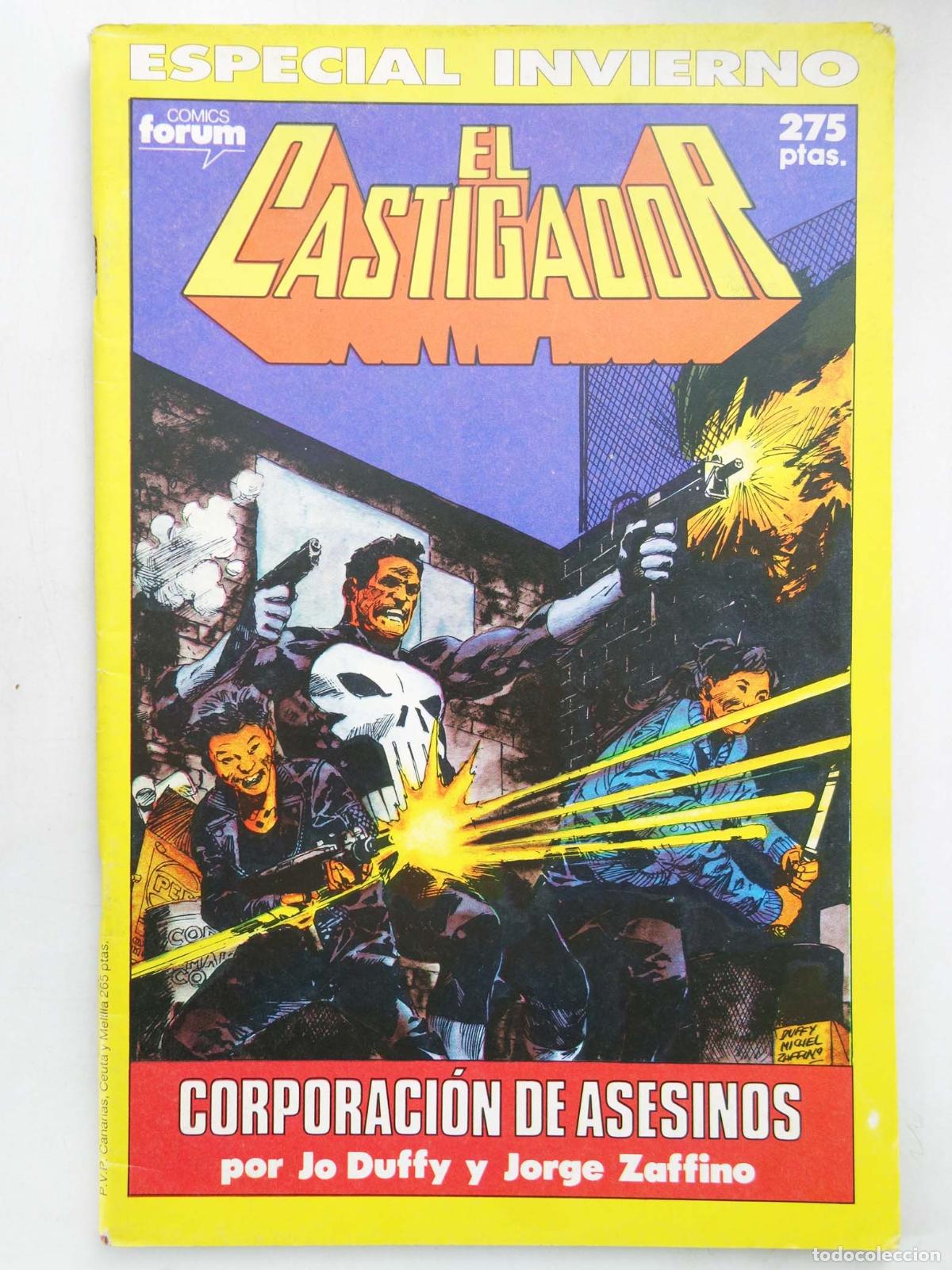 C&oacute;mics: CASTIGADOR ESPECIAL INVIERNO 1989. CORPORACI&Oacute;N DE ASESINOS (Jo Duffy/Jorge Zaffino) Forum, 1990