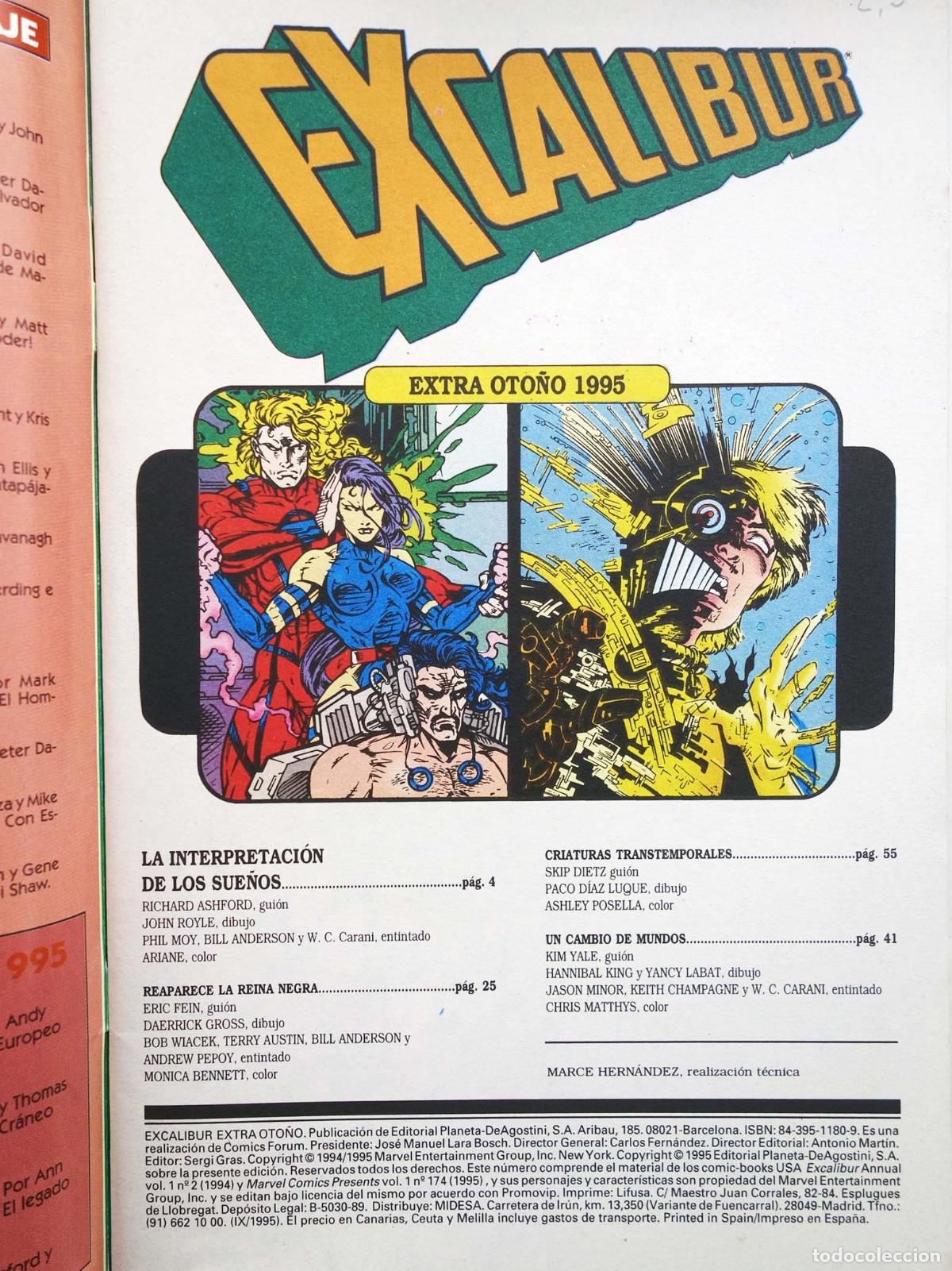 C&oacute;mics: EXCALIBUR EXTRA OTO&Ntilde;O 1995. Forum, 1995 - Foto 4