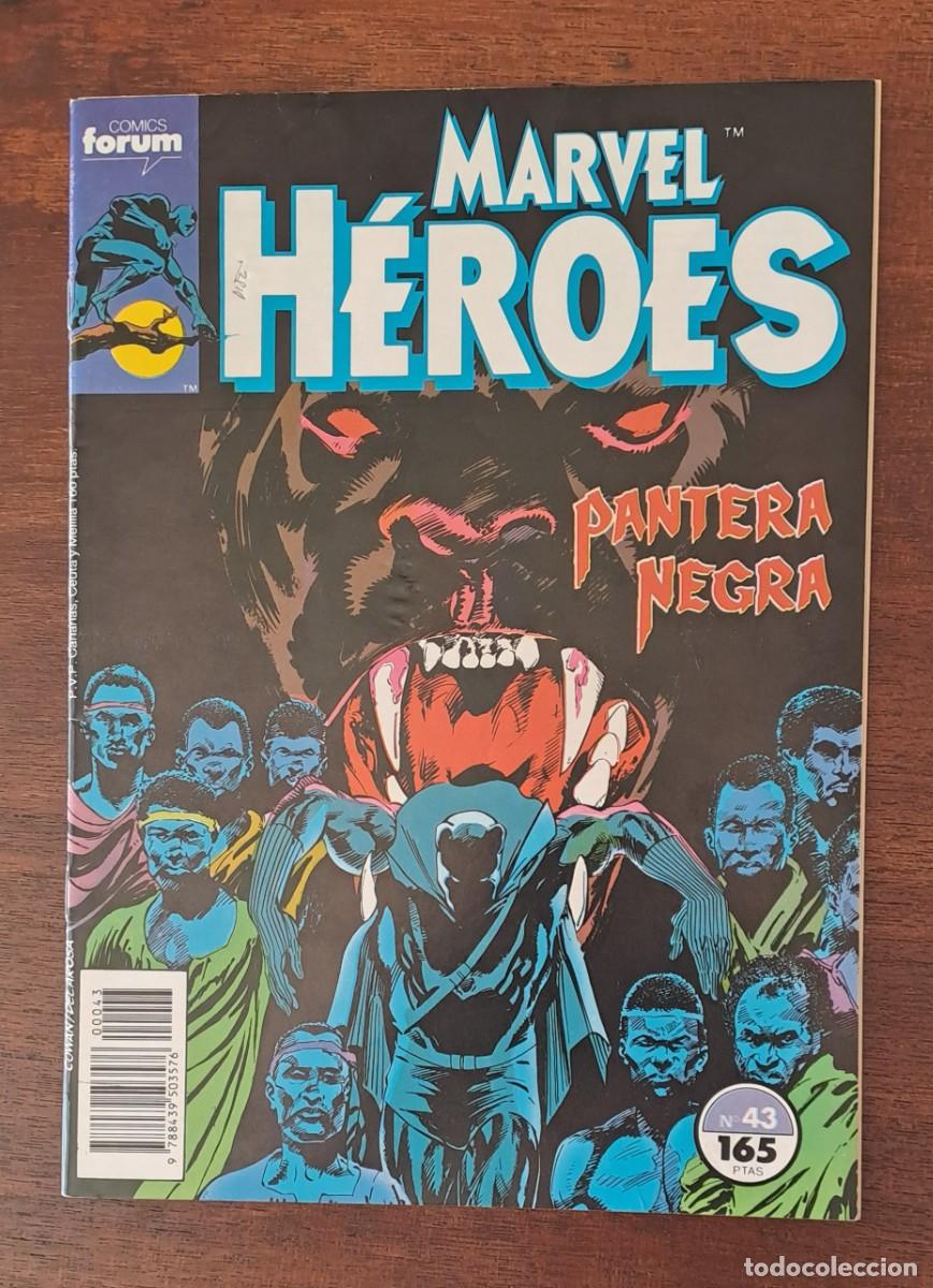C&oacute;mics: Marvel H&eacute;roes #43-44-45-46 Pantera Negra Forum 1990