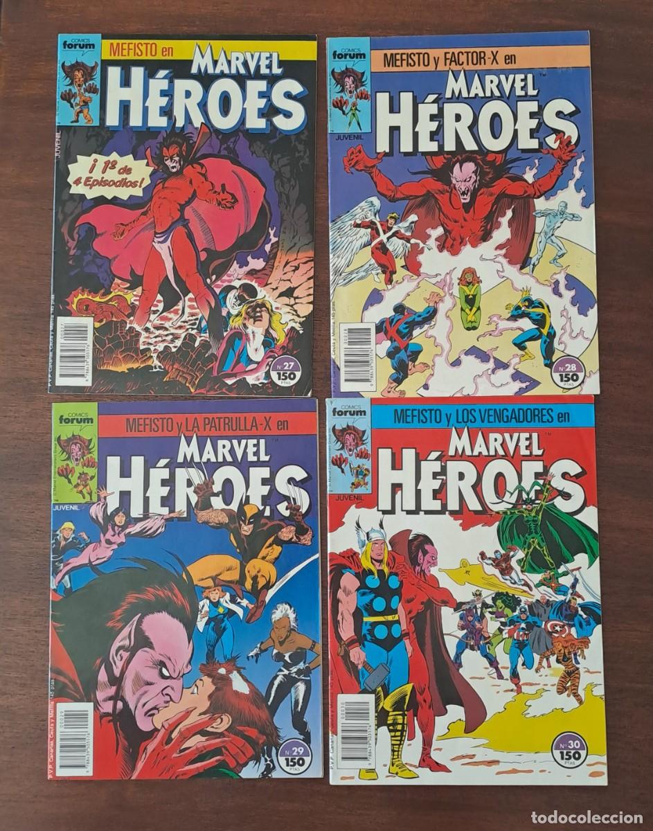 C&oacute;mics: Marvel H&eacute;roes #27-28-29-30 Mefisto John Buscema