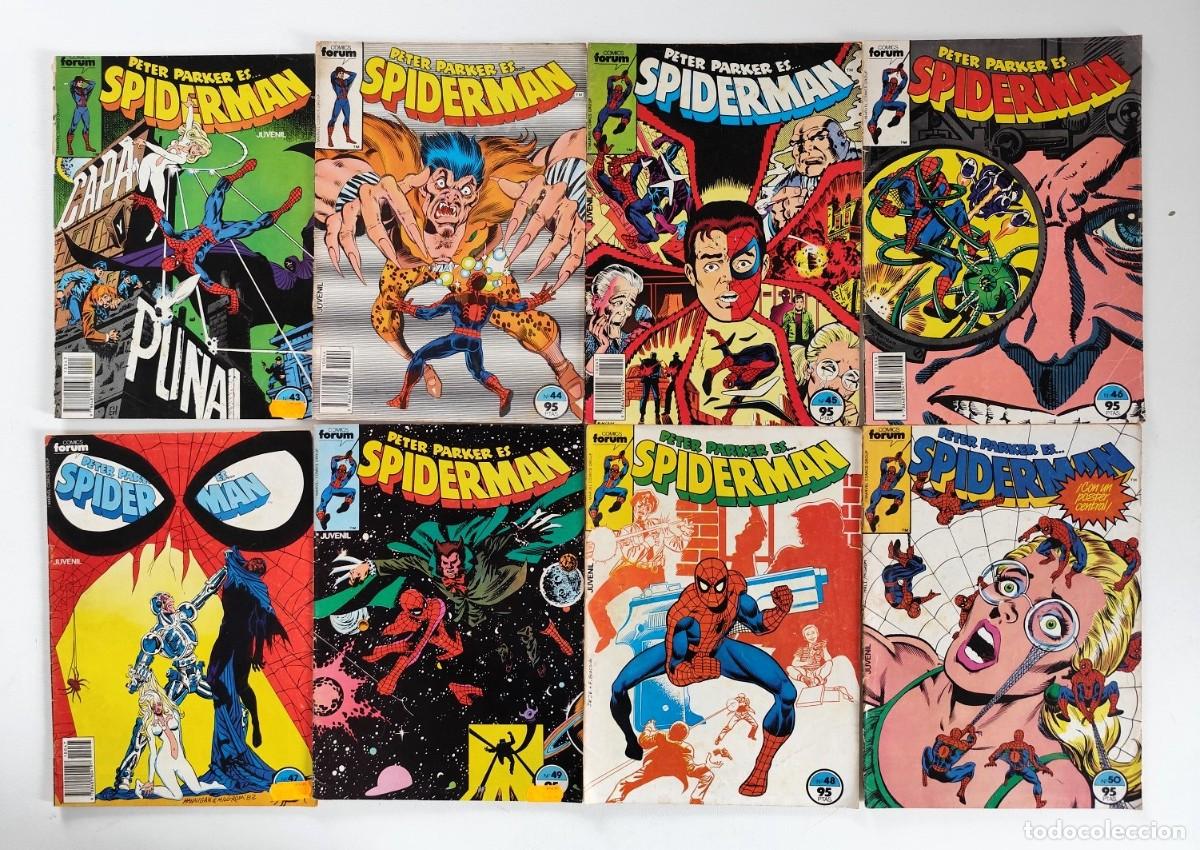 C&oacute;mics: Lote SPIDERMAN / PETER PARKER VOL.1 N&ordm;s 43 a 50 ~ MARVEL/FORUM (1984)
