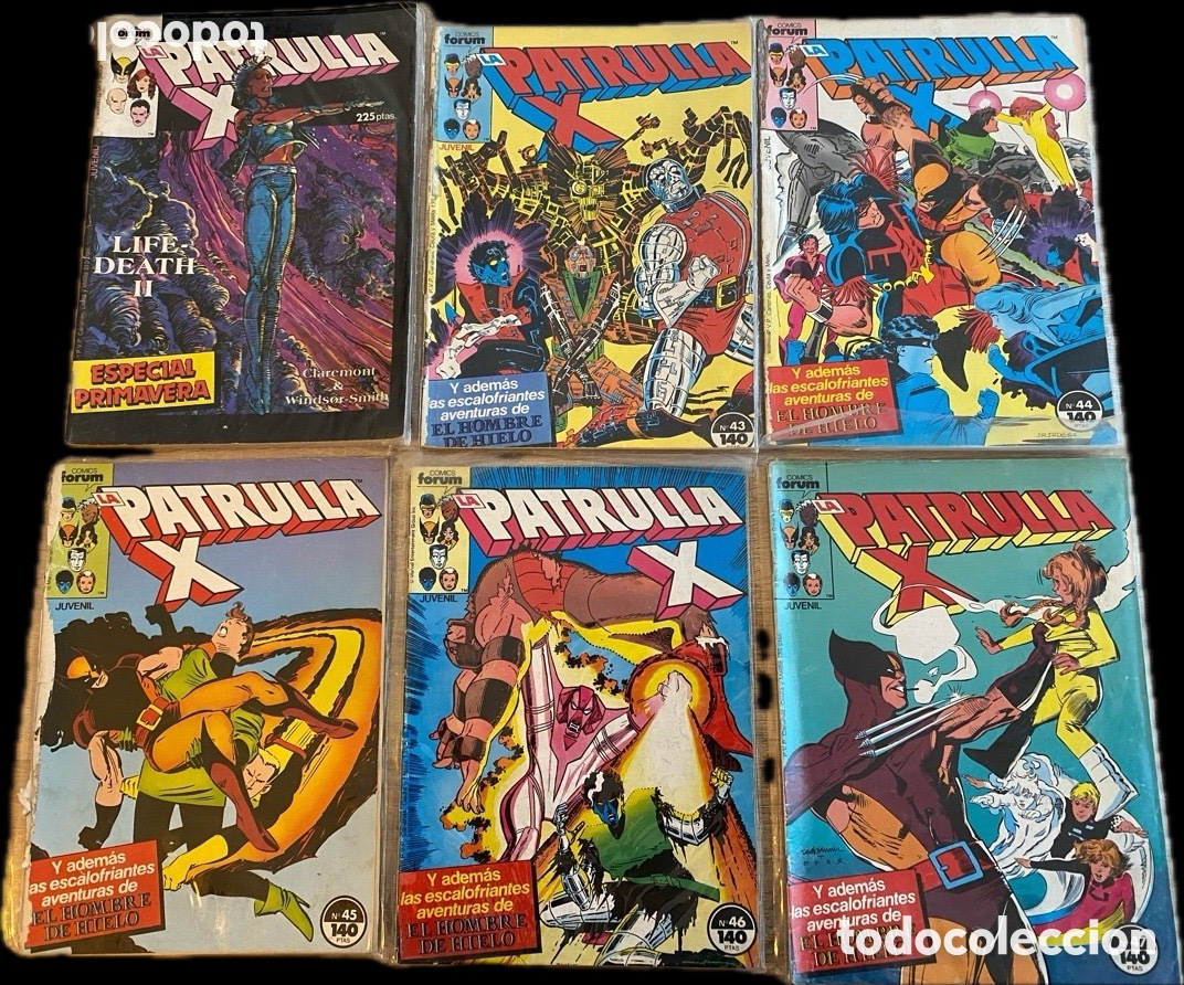 C&oacute;mics: Patrulla-X Forum lote 69 c&oacute;mics (43-119 con faltas) + extras | Claremont / Jim Lee