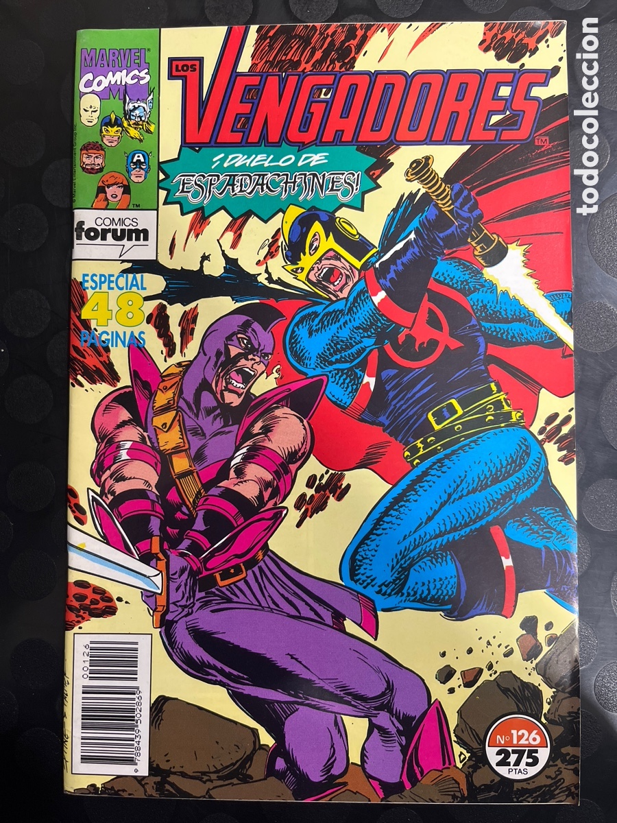 C&oacute;mics: LOS VENGADORES VOL.1 N.126 DUELO DE ESPADACHINES ( 1983/1994 )