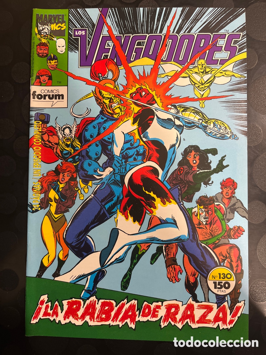 C&oacute;mics: LOS VENGADORES VOL.1 N.130 LA RABIA DE RAZA ( 1983/1994 )