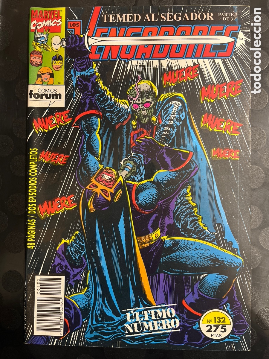 C&oacute;mics: LOS VENGADORES VOL.1 N.132 TEMED AL SEGADOR ( 1983/1994 )