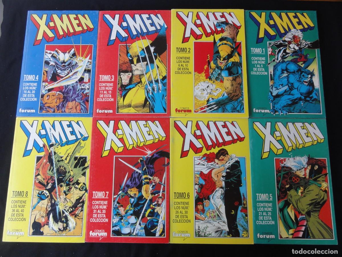 C&oacute;mics: X-MEN. COMPLETA 8 TOMOS RETAPADOS 40. CON LOS N&ordm; 1 A 40. CON PORTADAS. PLANETA COMICS FORUM. C-31B