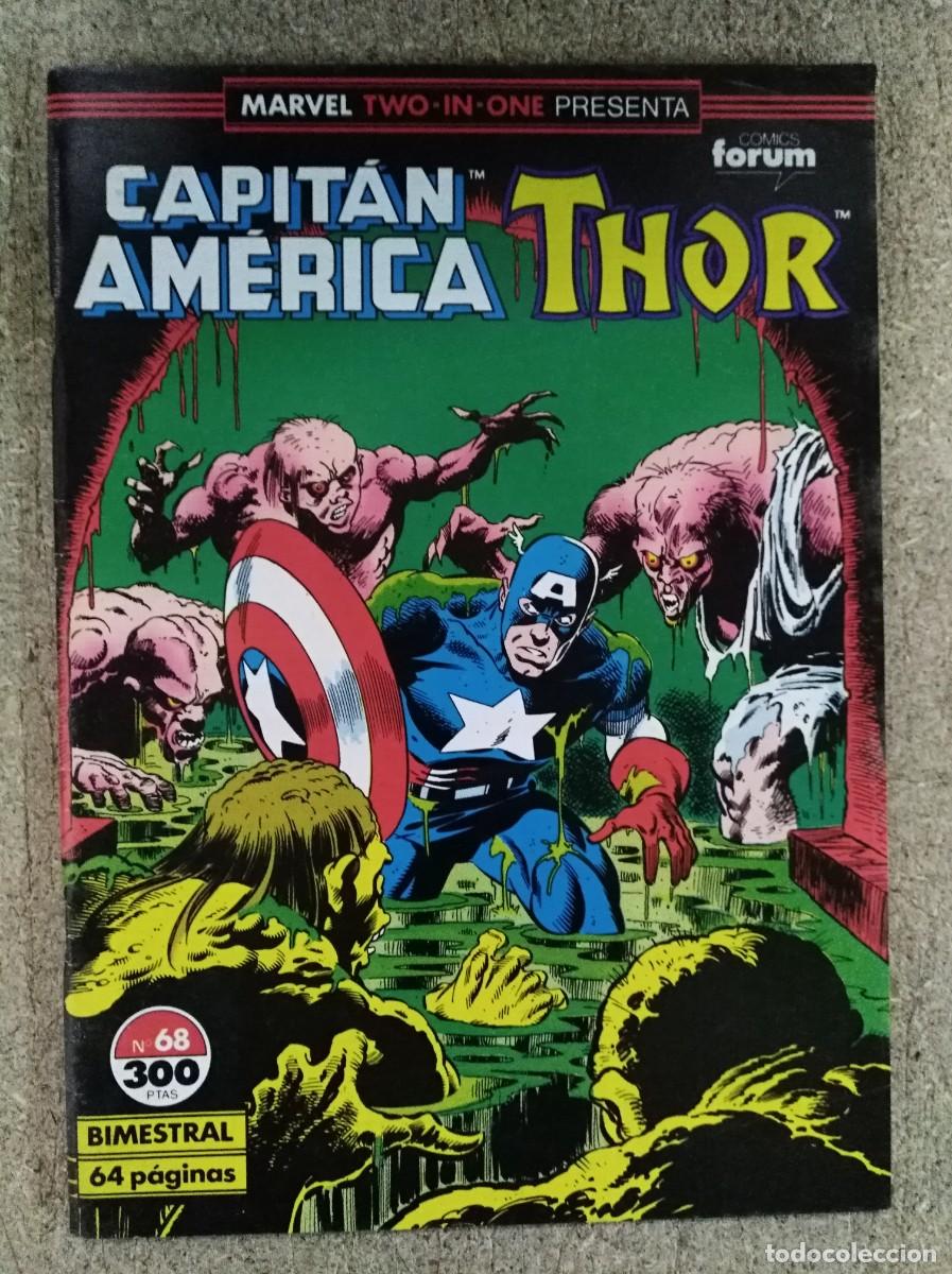 C&oacute;mics: Marvel Two In One Capitan America/Thor 68.Vol.1.Marvel.Forum - Foto 1