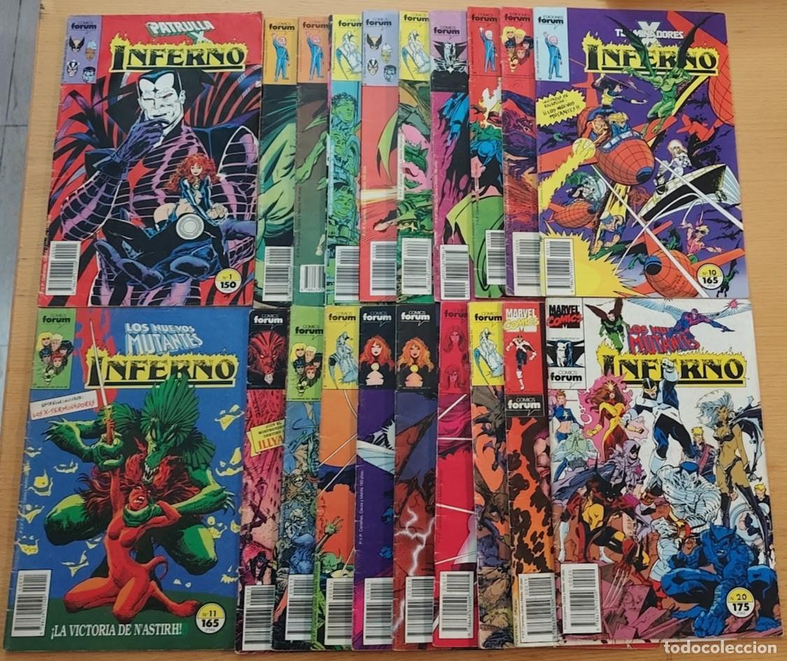 C&oacute;mics: INFERNO 1 A 20 (COMPLETA). PATRULLA X, X MEN, FACTOR X. FORUM