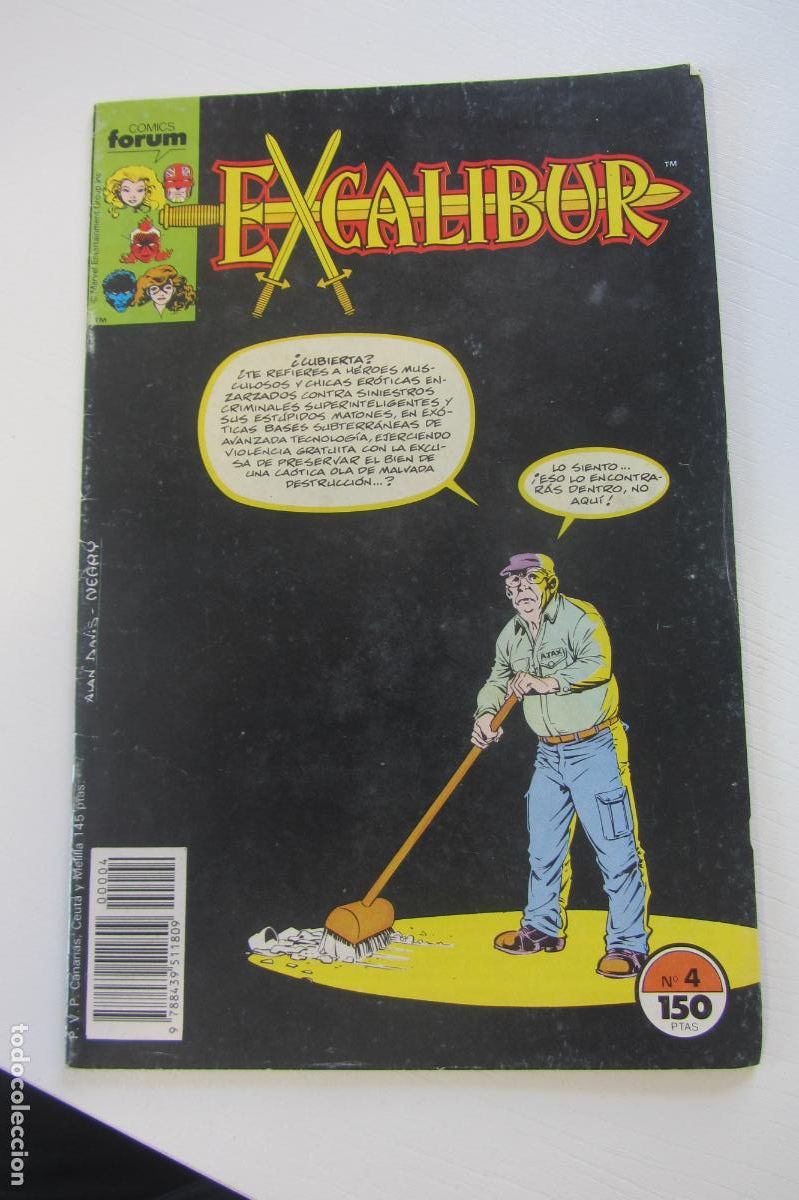 C&oacute;mics: EXCALIBUR N&ordm; 4. COMICS FORUM. CLAREMONT, ALAN DAVIS, PAUL NEARY, GLYNIS OLIVER arx231
