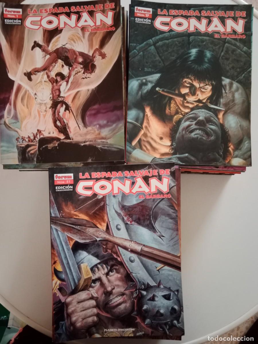 C&oacute;mics: LA ESPADA SALVAJE DE CONAN EL B&Aacute;RBARO EDICI&Oacute;N COLECCIONISTA CASI COMPLETA.