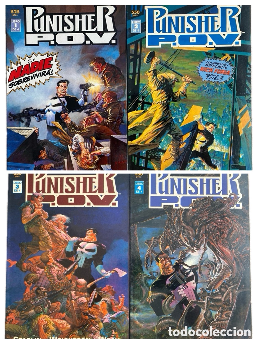 C&oacute;mics: Punisher P.O.V. 1-4 COMPLETA Marvel Forum Jim Starlin Bernie Wrightson USA 1991