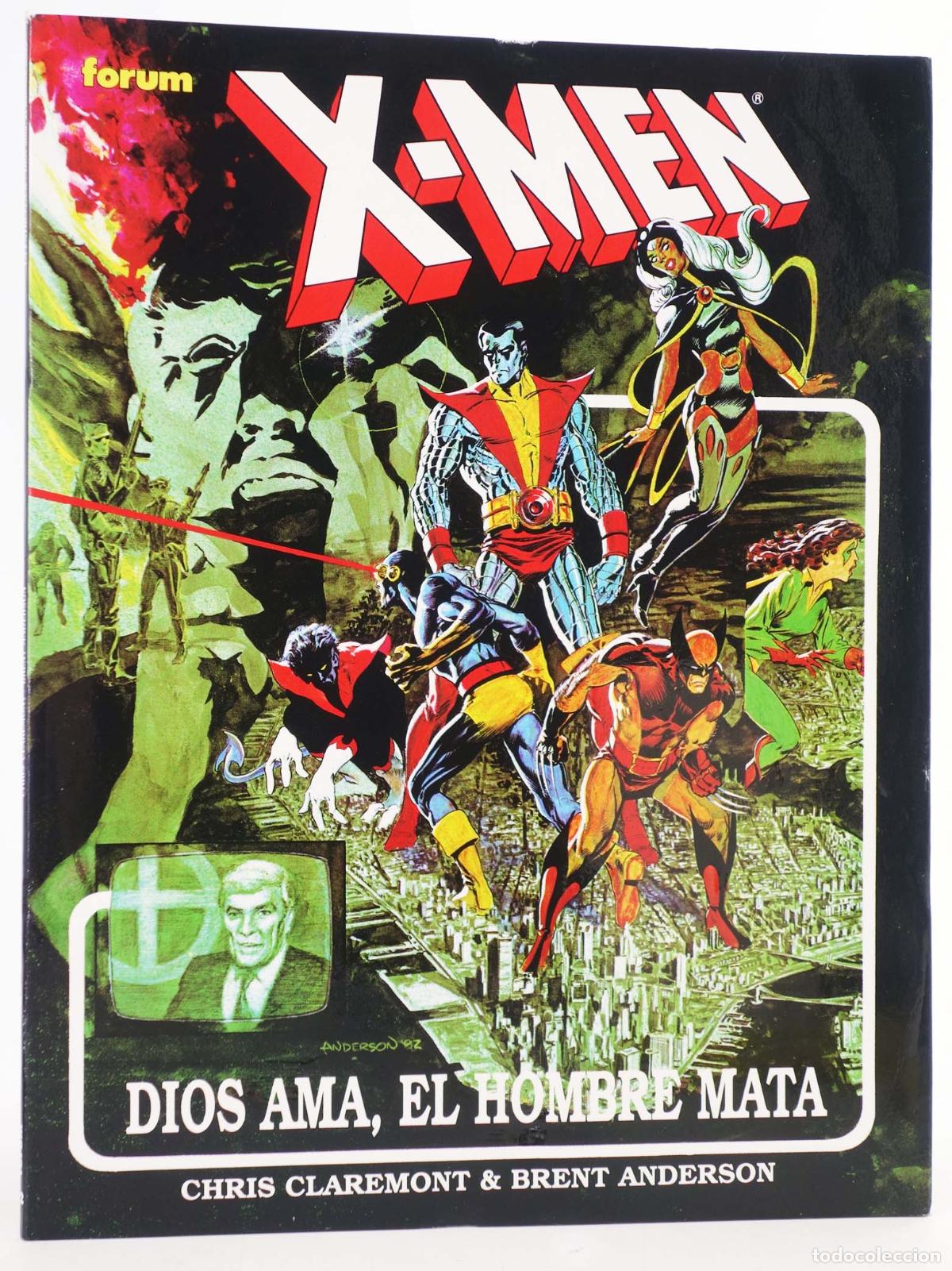 C&oacute;mics: NOVELAS GR&Aacute;FICAS MARVEL 3A SERIE 12. X-MEN. DIOS AMA, EL HOMBRE MATA (Chris Claremont/Brent Anderson
