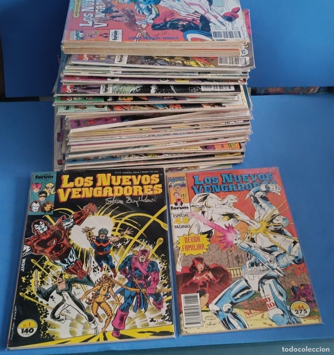 C&oacute;mics: Los Nuevos Vengadores Vol.1 de Forum completa - 84 n&uacute;meros. (firmado)
