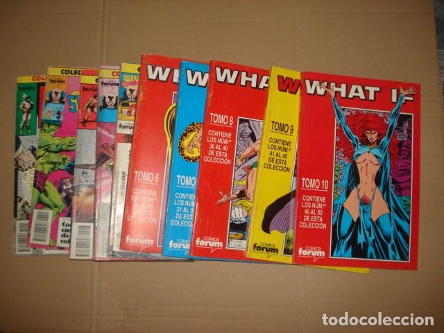 C&oacute;mics: What if, lote 10 retapados (1 al 50), 1989, Forum, muy buen estado