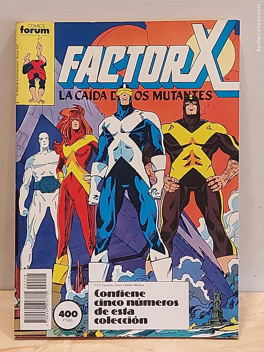 C&oacute;mics: FACTOR X / LA CA&Iacute;DA DE LOS MUTANTES / RETAPADO N.&ordm; 21 AL 25 / BUEN ESTADO GENERAL