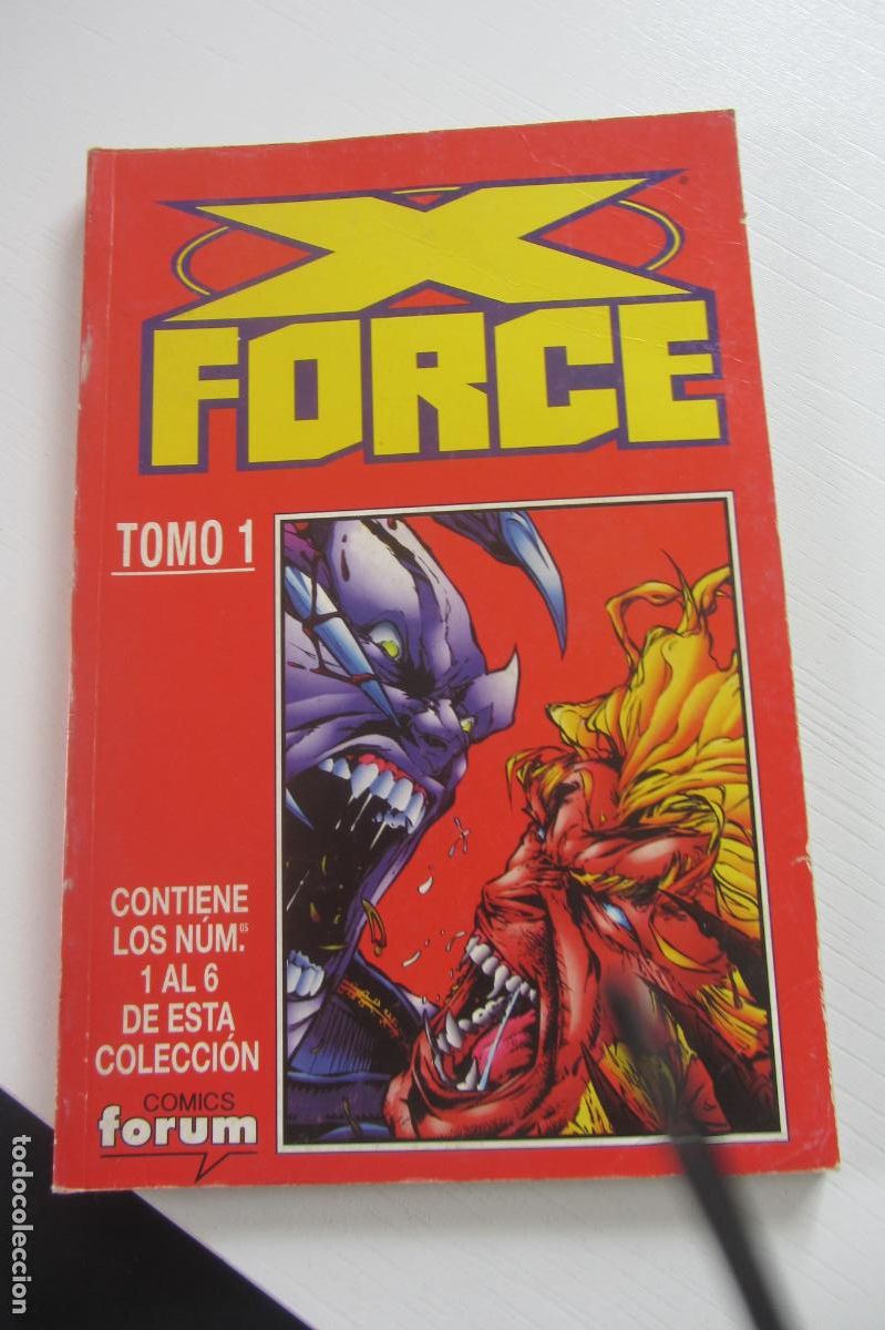C&oacute;mics: X-FORCE. RETAPADO DEL 1 AL 6 TOMO FORUM MARVEL BUEN ESTADO arx76