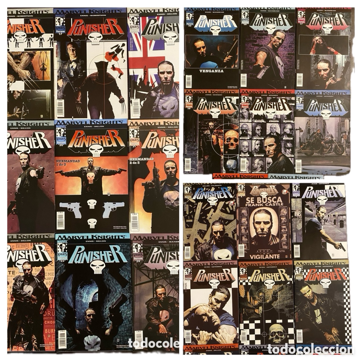 C&oacute;mics: Punisher Marvel Knights Vol. 2 (Garth Ennis) &ndash; Forum Marvel 7&ndash;32 &ndash; Serie casi completa Etapa Cl&aacute;sica
