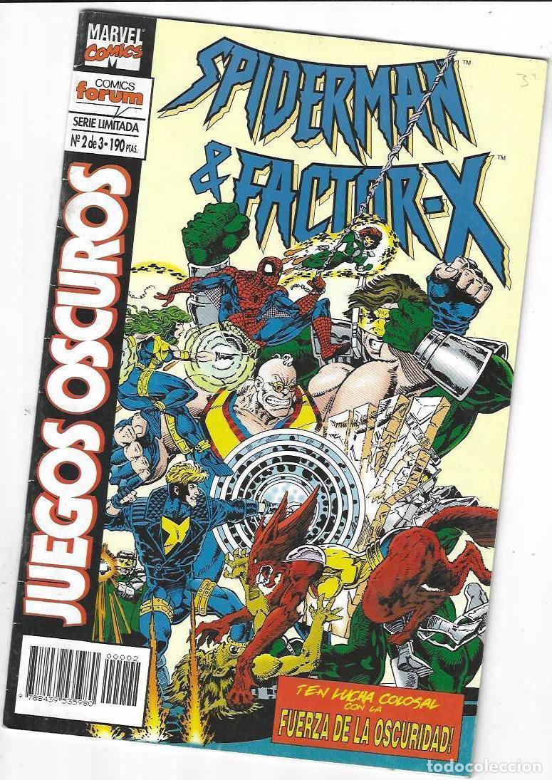 C&oacute;mics: SPIDERMAN / FACTOR X: JUEGOS OSCUROS N&ordm; 2 - GRAPA FORUM - MUY BUEN ESTADO