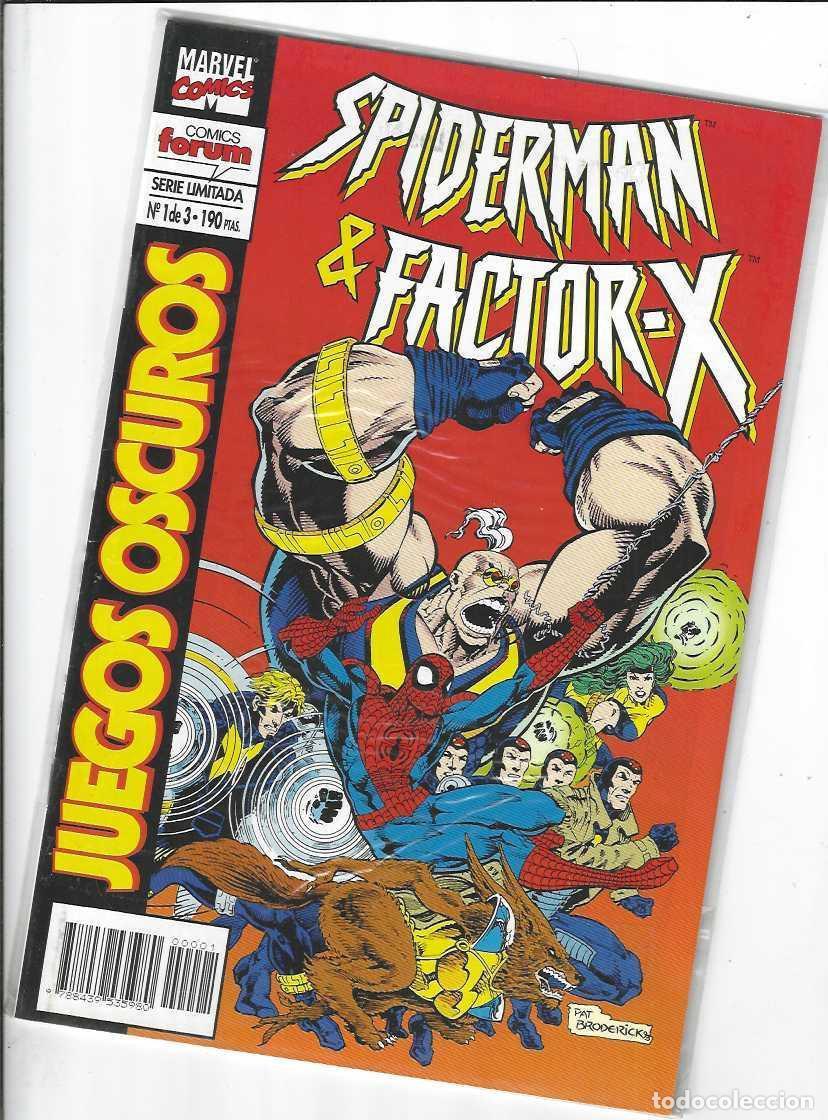 C&oacute;mics: SPIDERMAN / FACTOR X: JUEGOS OSCUROS N&ordm; 1 - GRAPA FORUM - BUEN ESTADO