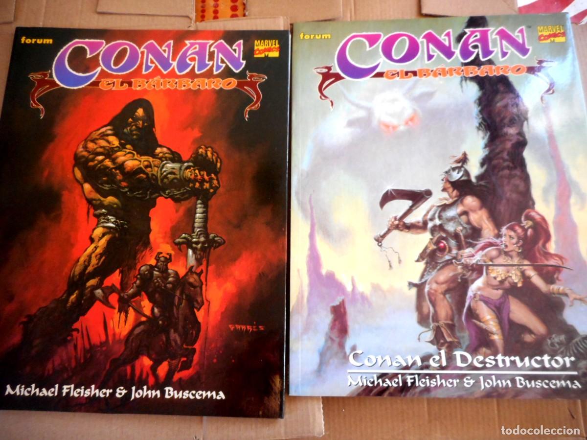 C&oacute;mics: NOVELAS GR&Aacute;FICAS CONAN COLOR N&ordm;7 Y 10 (FORUM -1997) MICHAEL FLEISHER - JOHN BUSCEMA