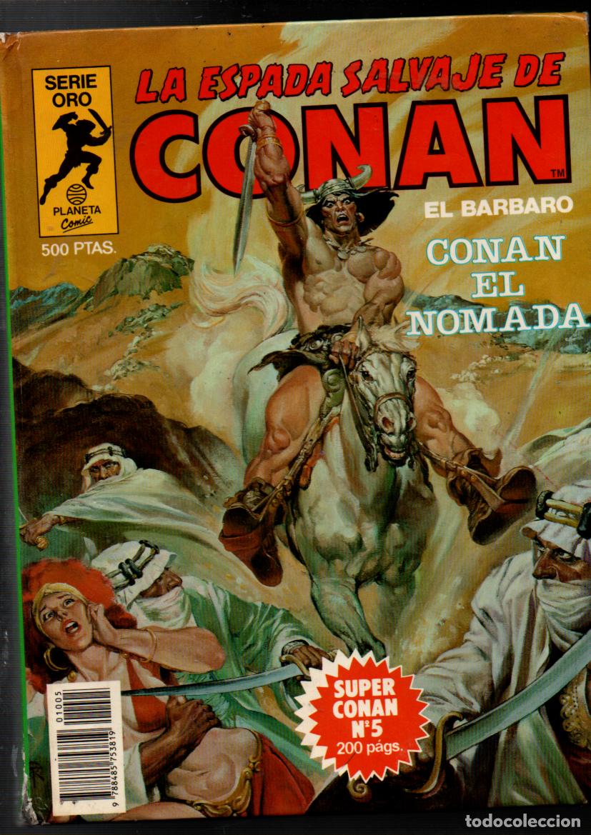 C&oacute;mics: LA ESPADA SALVAJE DE CONAN EL BARBARO. SERIE ORO. TOMO N&ordm; 5. SUPER CONAN. PLANETA-AGOSTINI