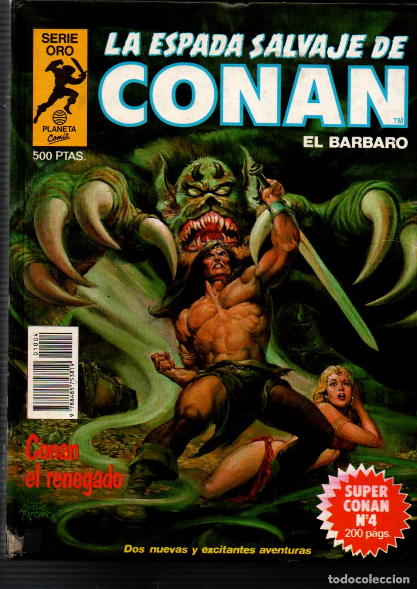 C&oacute;mics: LA ESPADA SALVAJE DE CONAN EL BARBARO. SERIE ORO. TOMO N&ordm; 4. SUPER CONAN. PLANETA-AGOSTINI