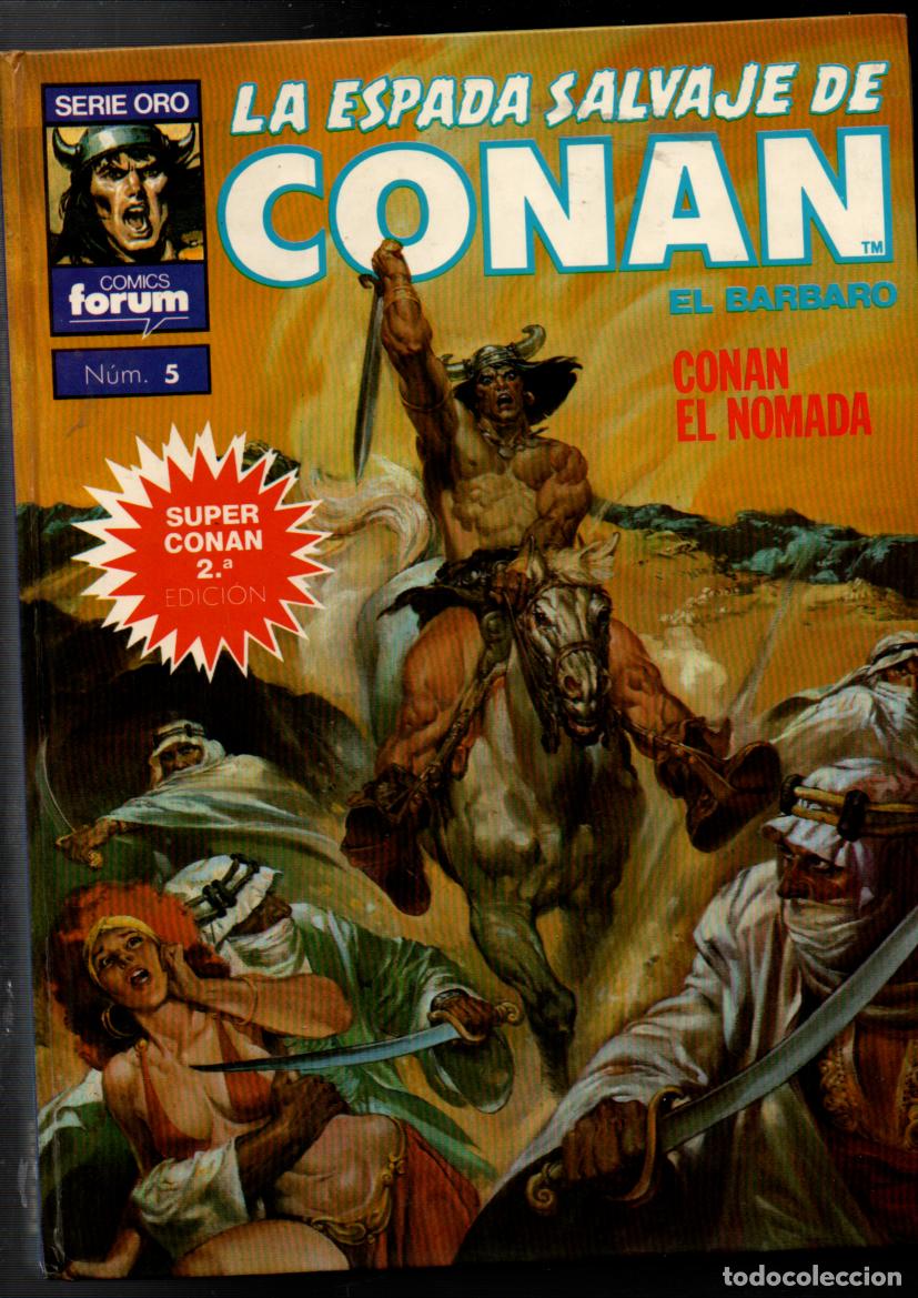 C&oacute;mics: LA ESPADA SALVAJE DE CONAN EL BARBARO. SERIE ORO. TOMO N&ordm; 5. SUPER CONAN. PLANETA-AGOSTINI