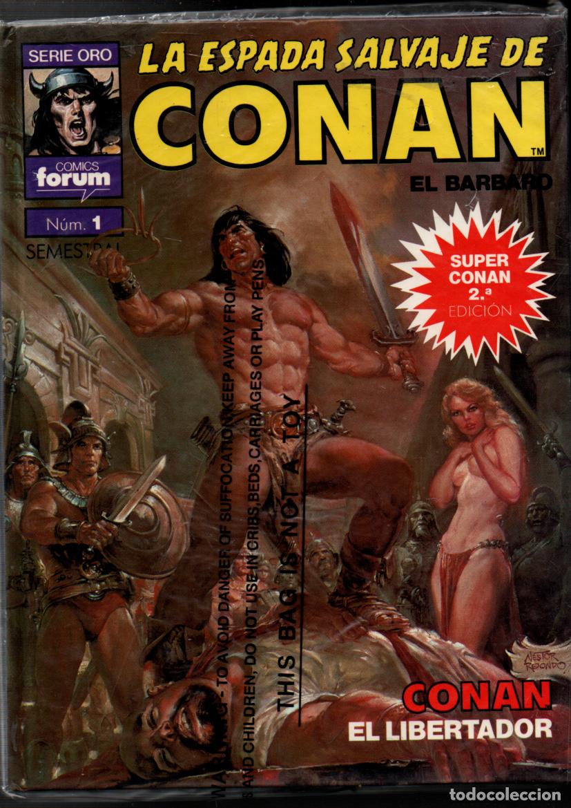 C&oacute;mics: LA ESPADA SALVAJE DE CONAN EL BARBARO. SERIE ORO. TOMO N&ordm; 1. SUPER CONAN. PLANETA-AGOSTINI