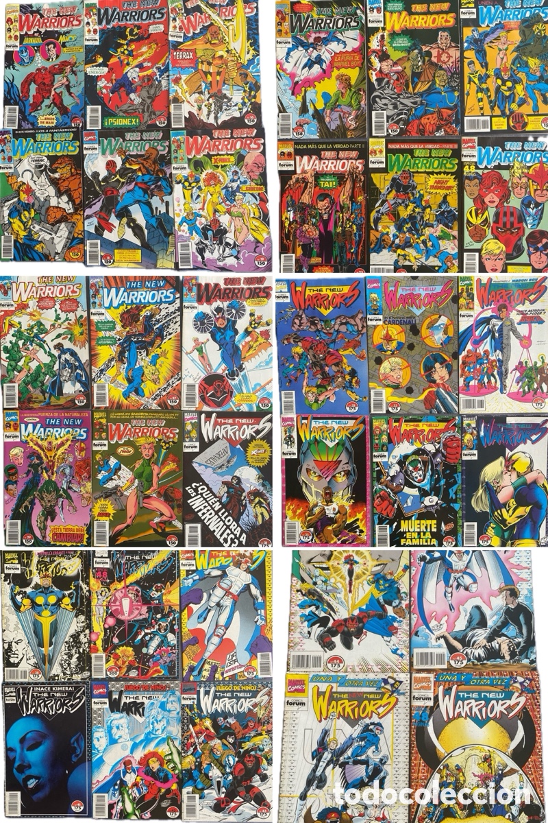 C&oacute;mics: THE NEW WARRIORS 14&ndash;47 (1991-1995) FORUM MARVEL &ndash; LOTE 34 C&Oacute;MICS &ndash; COMPLETA TRAMO FINAL