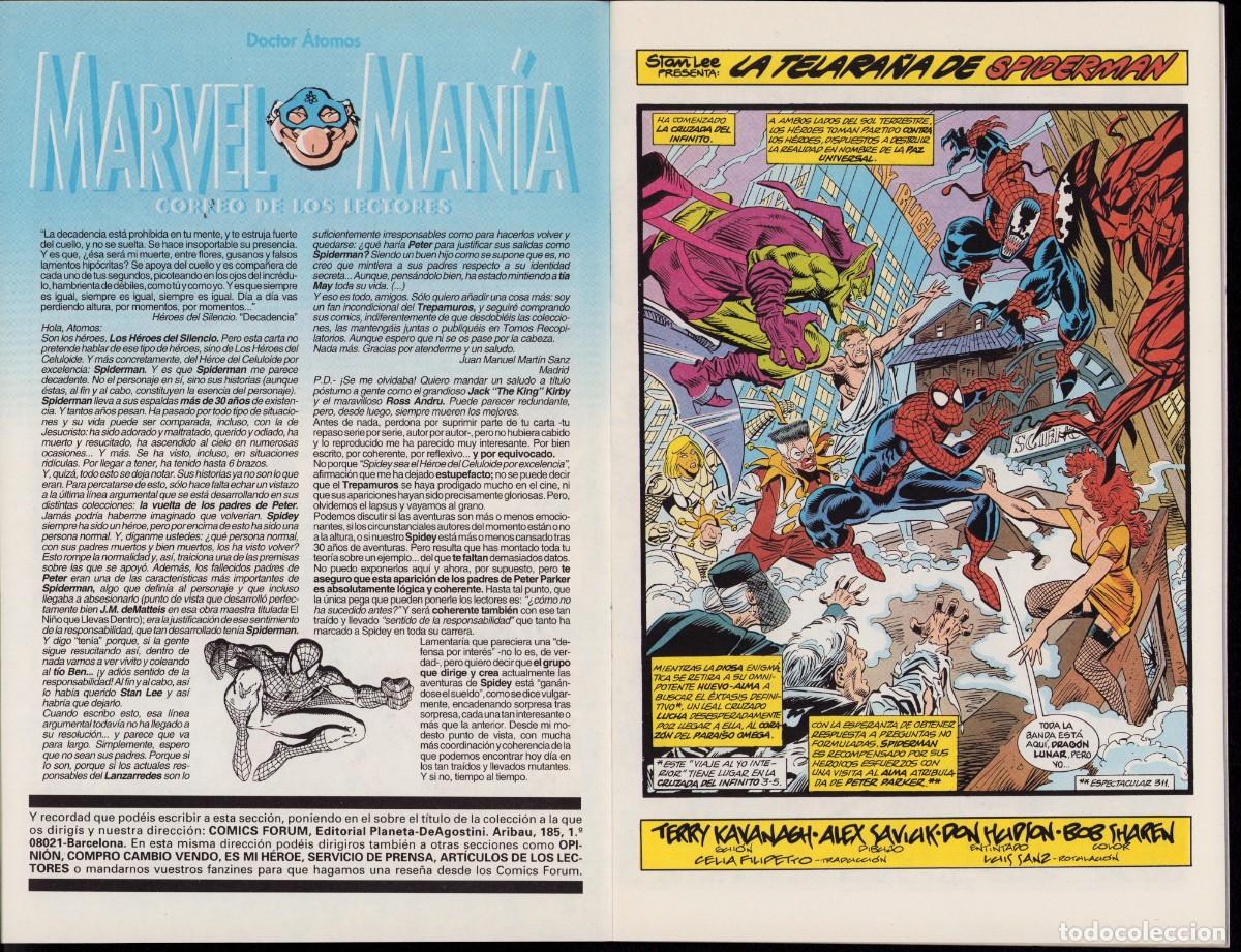 C&oacute;mics: Spiderman Vol. 1 N&ordm; 312 - Comic Forum 1994 - Foto 5
