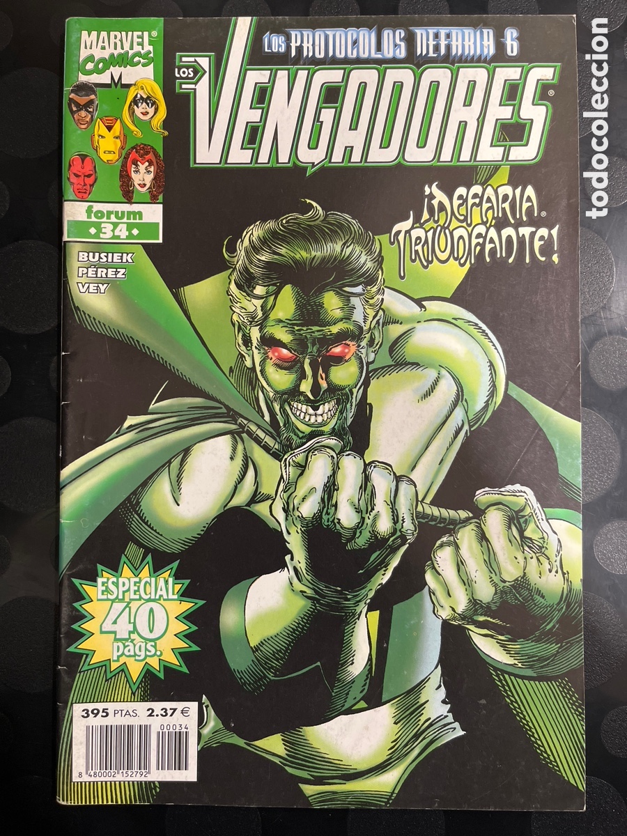 C&oacute;mics: LOS VENGADORES VOL.3 N.34 LOS PROTOCOLOS NEFARIA ( 1998/2005 )