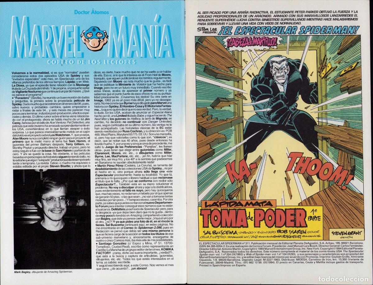 C&oacute;mics: Spiderman Vol. 1 N&ordm; 311 - Comic Forum 1994 - Foto 3